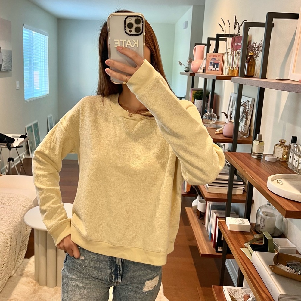 Topshop Cozy Fleece Sweatshirt